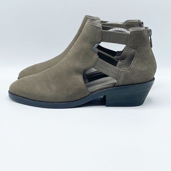 Eileen Fisher Vanda tumbled nubuck cutout leather bootie - size 8 - Picture 4 of 10